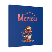 Red, White, And Blue - 4th of July - Merica Flyin Eagle Canvas, Stretched, 0.75"