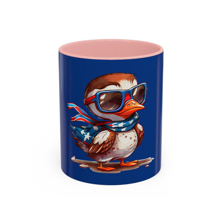 Red, White, And Blue - 4th of July - Flyin Eagle - Coffee Mug (11, 15oz)