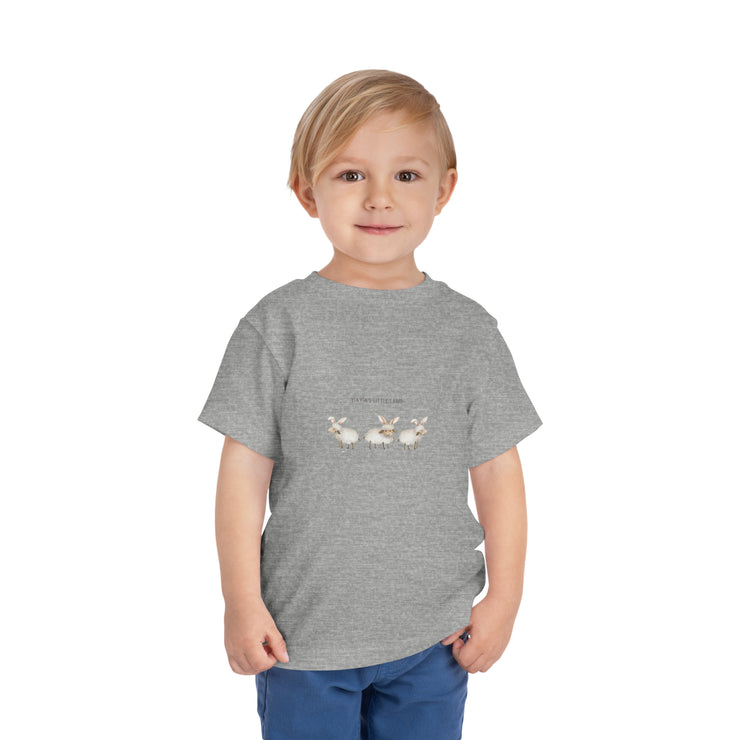 Yiayias little lamb - Easter - Toddler Short Sleeve Tee