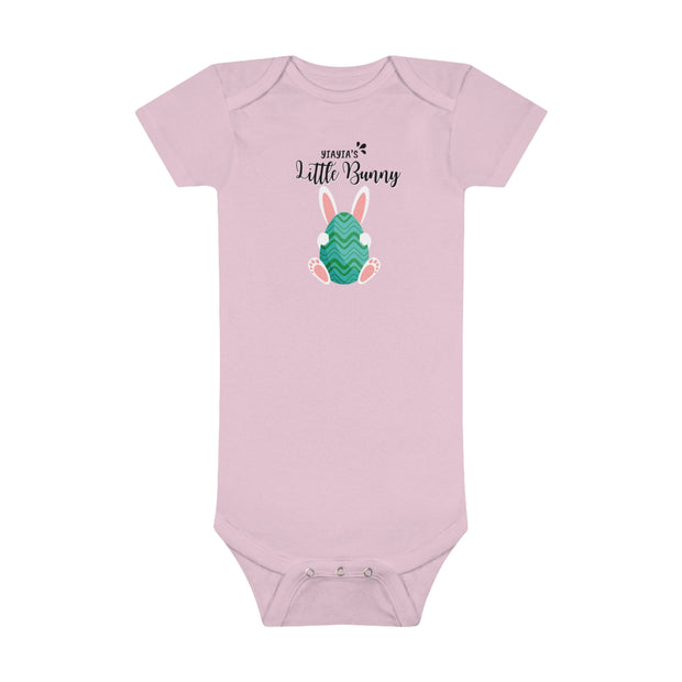 Yiayias little bunny Easter Baby Short Sleeve Onesie®