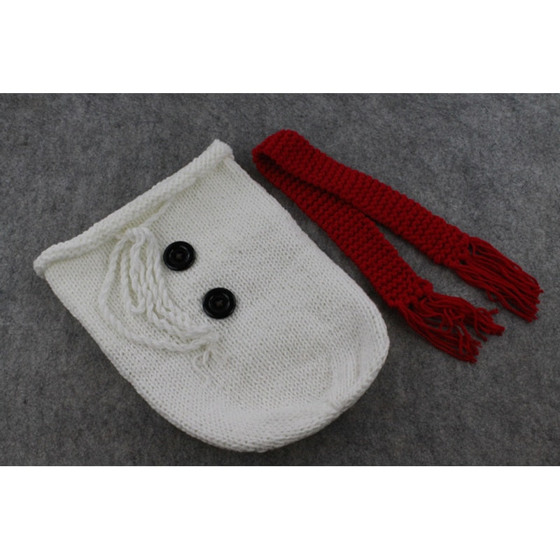 Newborn Christmas Snowman Photography Props Wrap