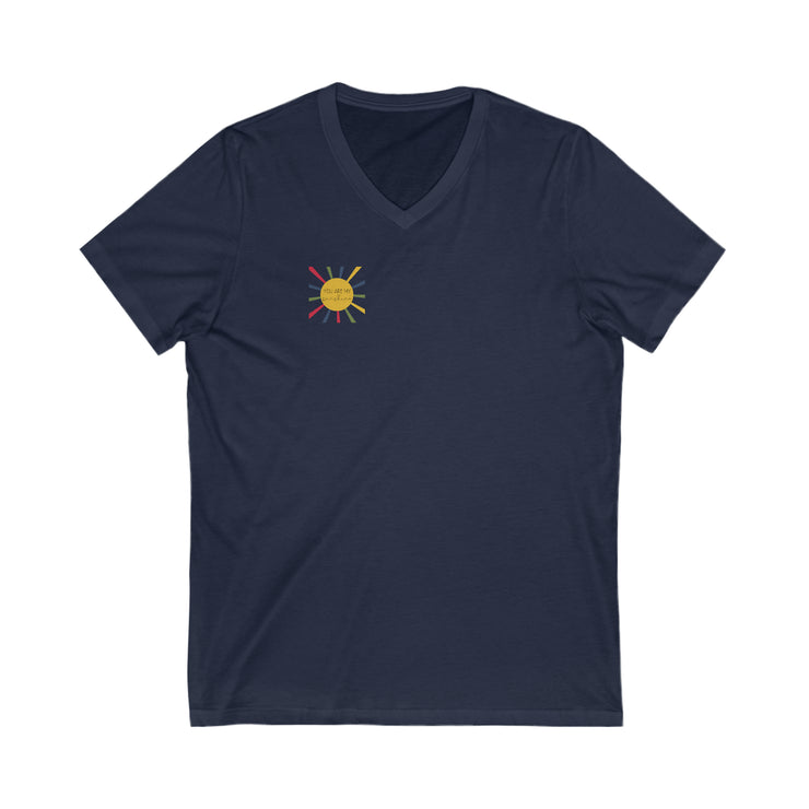 You are my sunshine - adult Unisex Jersey Short Sleeve V-Neck Tee