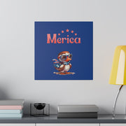 Red, White, And Blue - 4th of July - Merica Flyin Eagle Canvas, Stretched, 0.75"