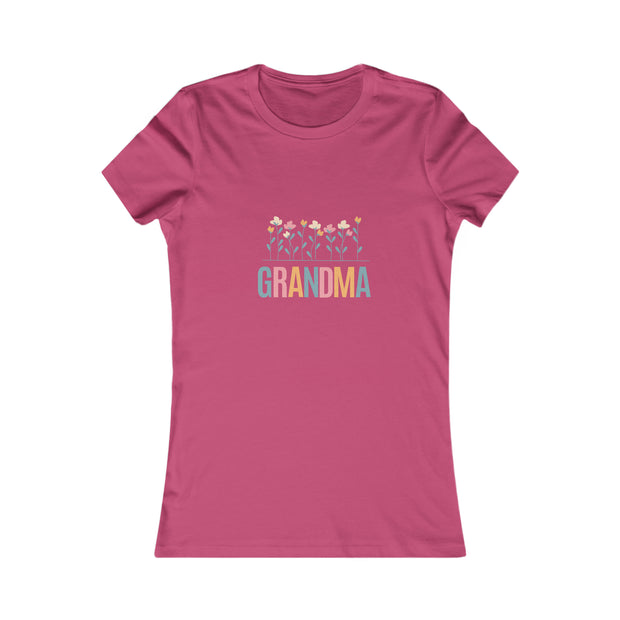 GRANDMA Flower Power matching Mini, Mama, Auntie, Mimi, Nana Women's Favorite Tee