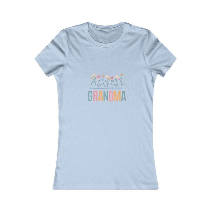 GRANDMA Flower Power matching Mini, Mama, Auntie, Mimi, Nana Women's Favorite Tee