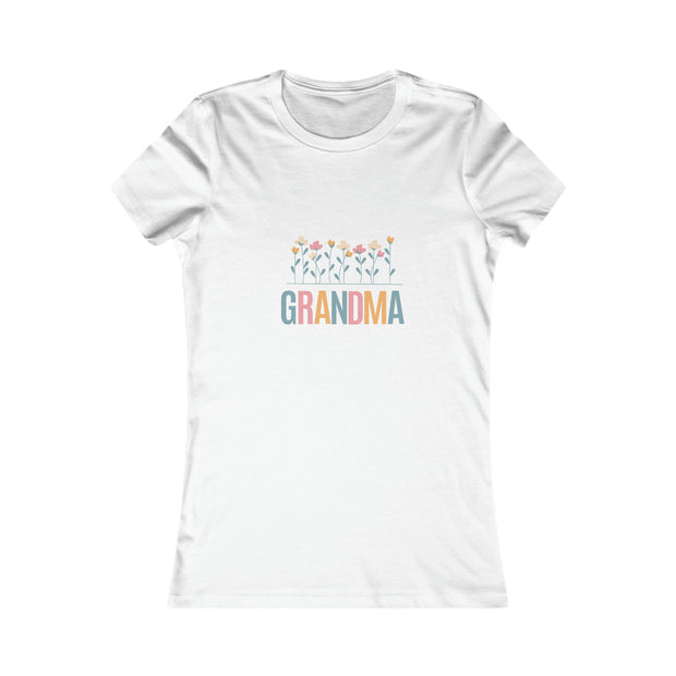 GRANDMA Flower Power matching Mini, Mama, Auntie, Mimi, Nana Women's Favorite Tee