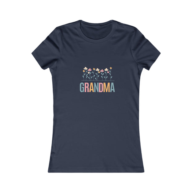 GRANDMA Flower Power matching Mini, Mama, Auntie, Mimi, Nana Women's Favorite Tee