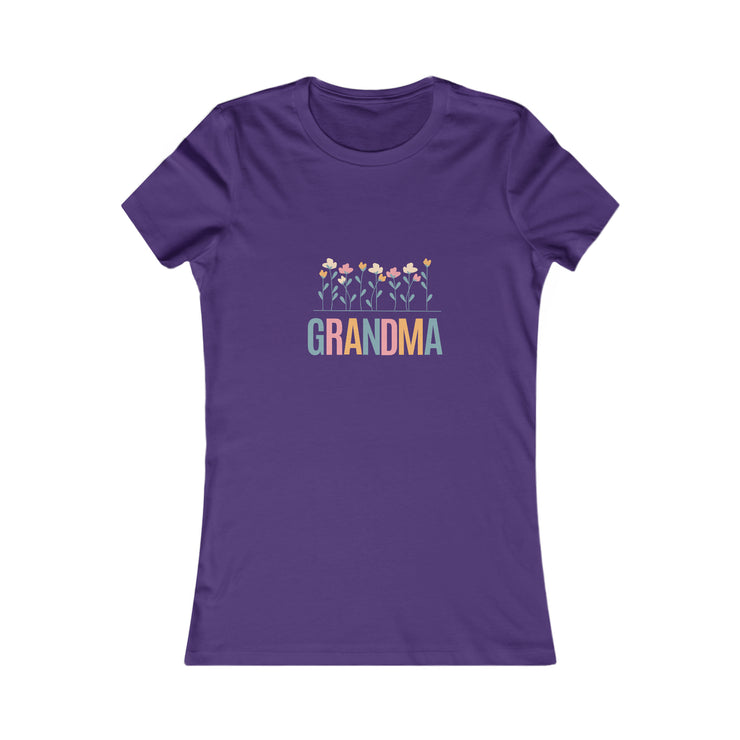 GRANDMA Flower Power matching Mini, Mama, Auntie, Mimi, Nana Women's Favorite Tee