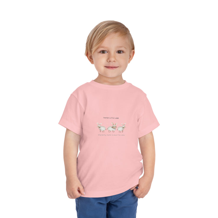 Copy of Yiayias little lamb - Easter - Toddler Short Sleeve Tee