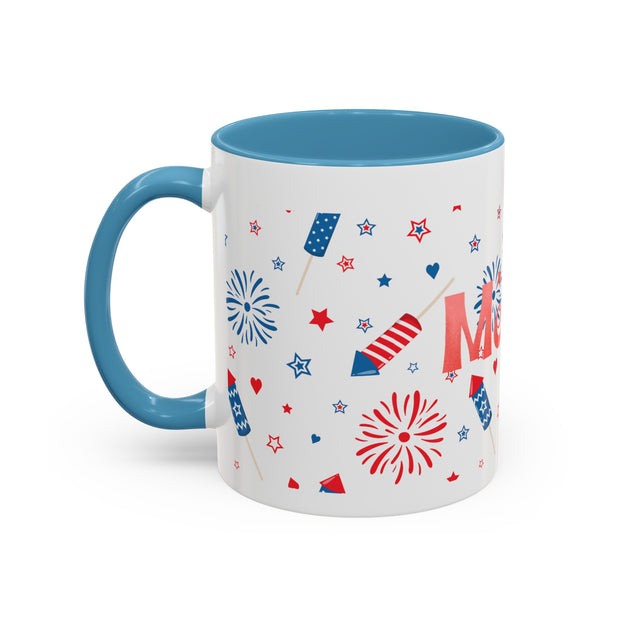 Red, White, And Blue - 4th of July - Merica Coffee Mug (11, 15oz)