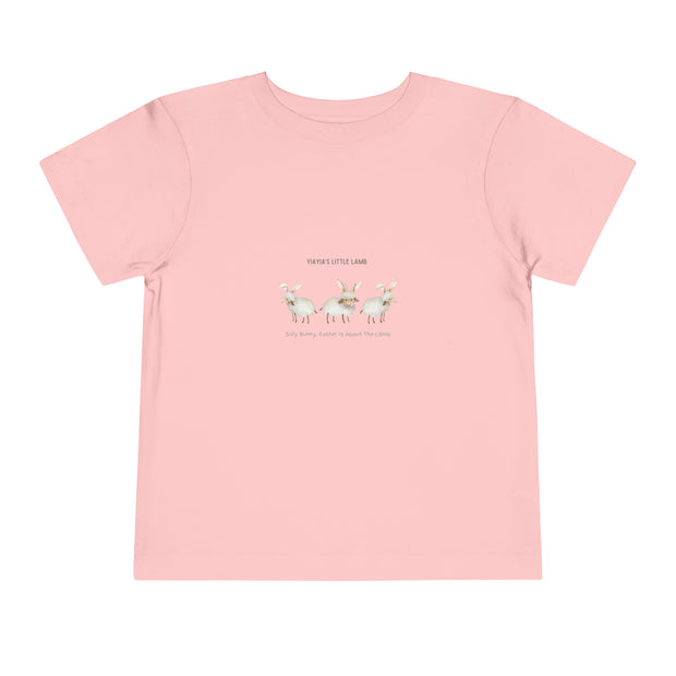 Yiayias little lamb - Easter - Toddler Short Sleeve Tee