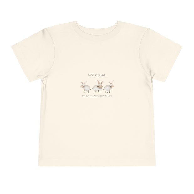 Yiayias little lamb - Easter - Toddler Short Sleeve Tee