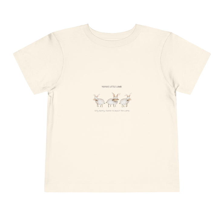 Yiayias little lamb - Easter - Toddler Short Sleeve Tee