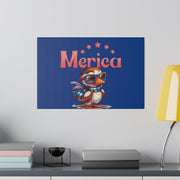 Red, White, And Blue - 4th of July - Merica Flyin Eagle Canvas, Stretched, 0.75"