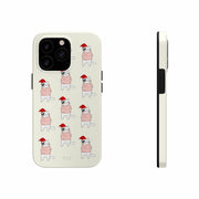 Christmas Cat Tough Case for iPhone with Wireless Charging