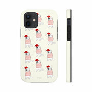 Christmas Cat Tough Case for iPhone with Wireless Charging