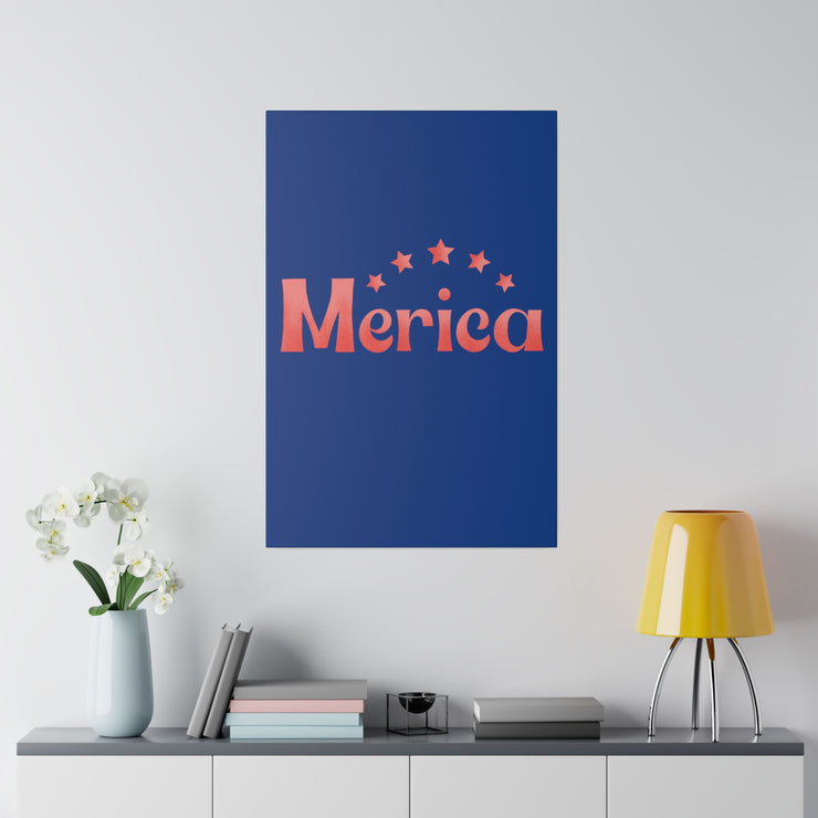 Red, White, And Blue - 4th of July - Merica - Matte Canvas, Stretched, 0.75"