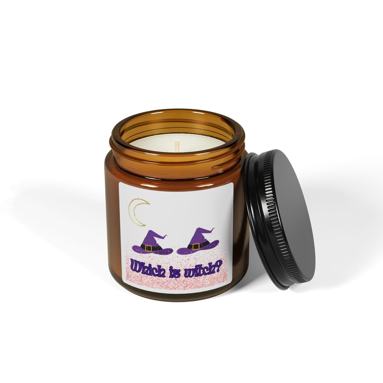 Autumn Double Take - Salyers Twinspirations - Which   is Witch - Scented Soy Candle (Multi-Size, Amber Jar)