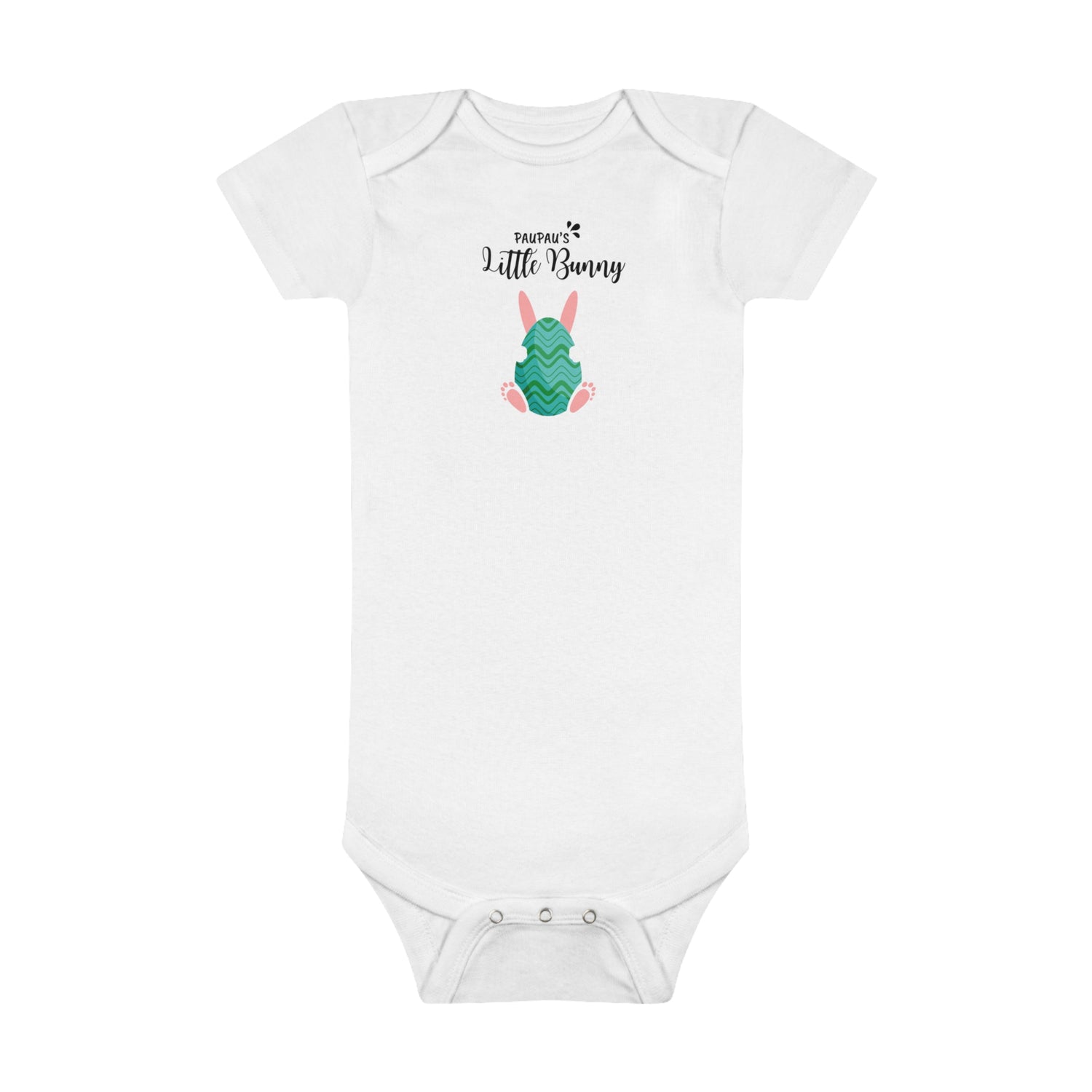 PauPaus Little Bunny Easter Baby Short Sleeve Onesie®