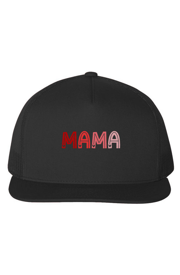 Mama Hearts Matching Mini Five-Panel Trucker Cap