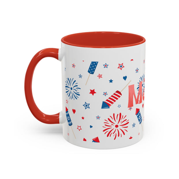 Red, White, And Blue - 4th of July - Merica Coffee Mug (11, 15oz)