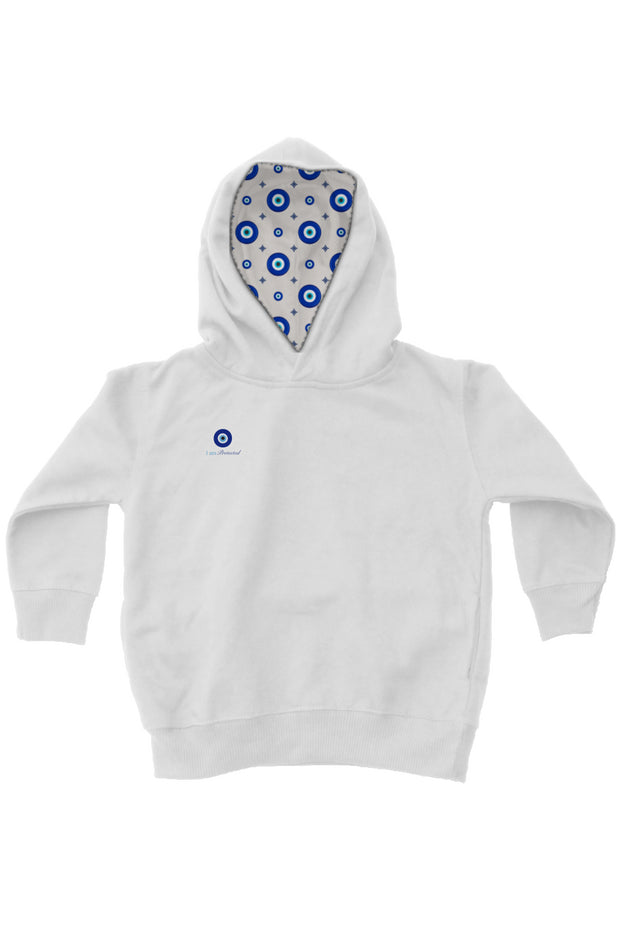 Evil Eye Fill Hoodie and Evil Eye Embroidery - kids fleece pullover hoodie