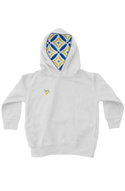 Capri and Lemon Italian embroidered kids fleece pullover lined hoodie