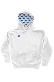 ITs All Greek to Me - I am Protected - Evil Eye - Adult independent heavyweight pullover hoodie