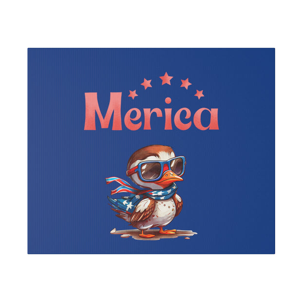 Red, White, And Blue - 4th of July - Merica Flyin Eagle Canvas, Stretched, 0.75"