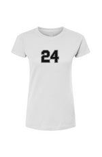 24- congrats grad - white Tultex Womens Fine Jersey T-Shirt