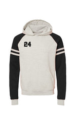 24 - Congrats Grad - Class of 2024 Varsity Colorblocked Raglan Hoodie