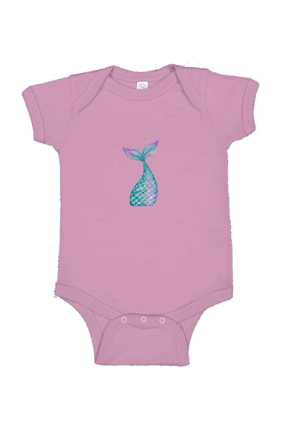 Mermaid tale - Pink Infant Fine Jersey Bodysuit