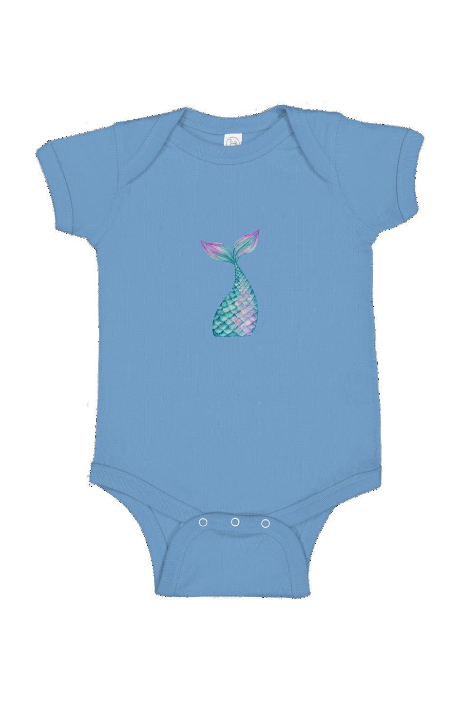 Mermaid tale - blue Infant Fine Jersey Bodysuit