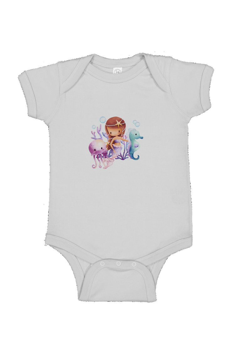 Mermaid and Her Friends - Infant Fine Jersey Bodysuit