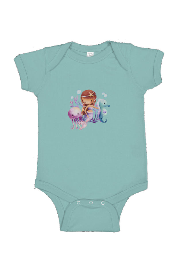 Mermaid and Her Friends - Infant Fine Jersey Bodysuit