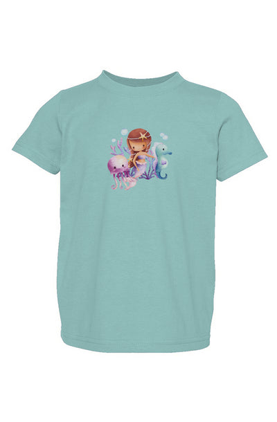 Mermaid And Her Friends - Toddler Fine Jersey Tee