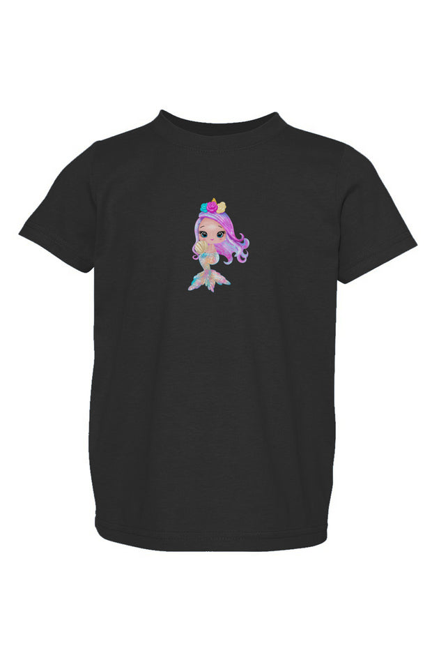 Mermaid Purple Princess Toddler Fine Jersey Tee