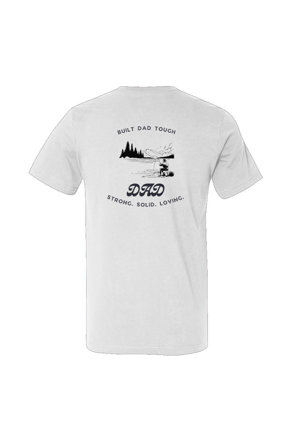 Built Dad Tough - Fishing - Jersey V-Neck Tee