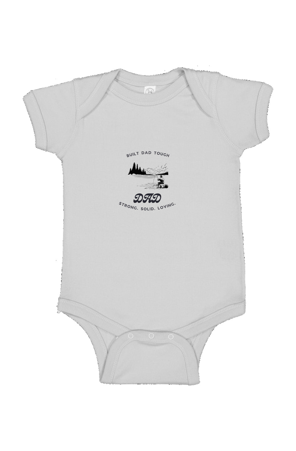 Built Dad Tough - Gone Fishin’ - Infant Fine Jersey Bodysuit