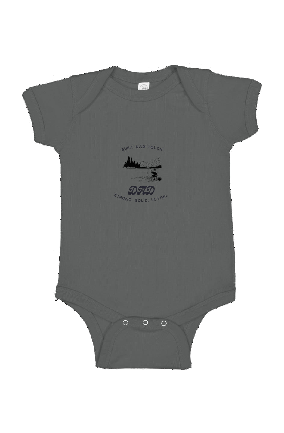 Built Dad Tough - Gone Fishin’ -Infant Fine Jersey Bodysuit