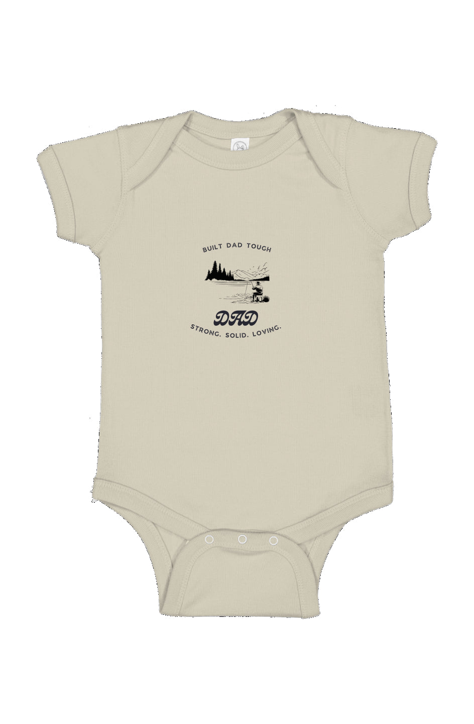 Built Dad Tough - Gone Fishin’- Infant Fine Jersey Bodysuit