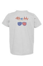 Red, White, And Blue - 4th of July - Sunnies- Toddler Fine Jersey Tee