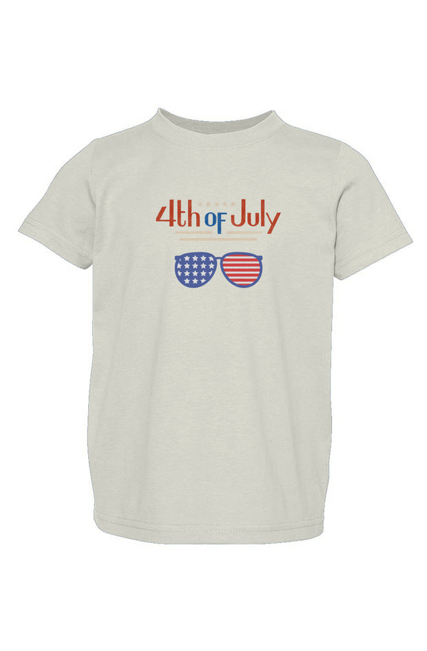 Red, White, And Blue - 4th of July - Sunnies - Toddler Fine Jersey Tee