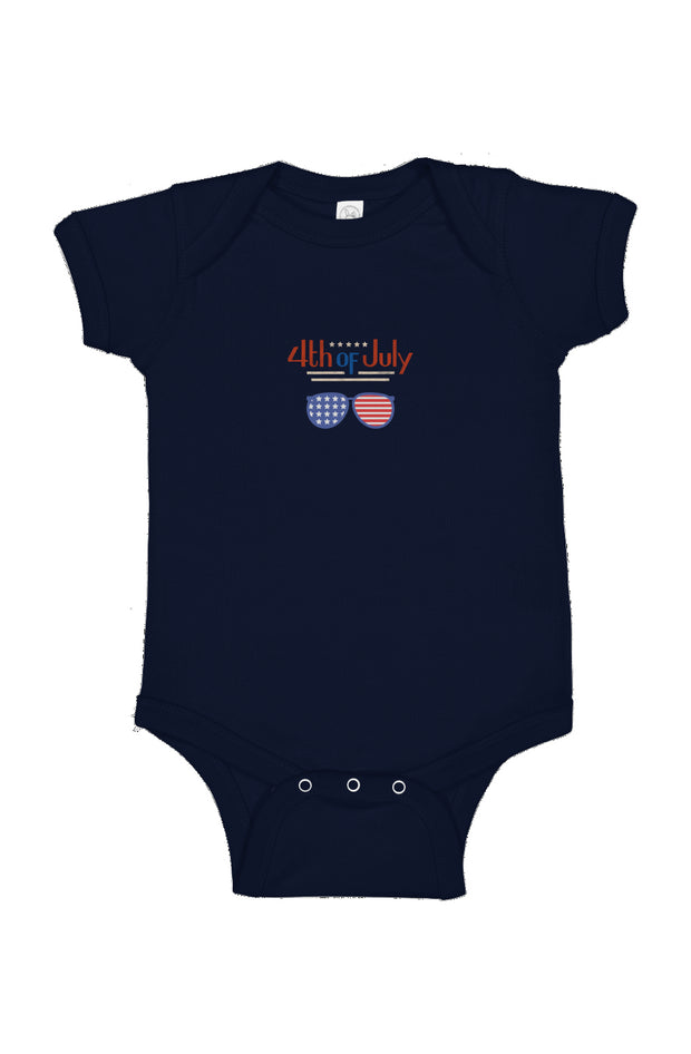 Red, White, And Blue - 4th of July - Sunnies - Infant Fine Jersey Bodysuit