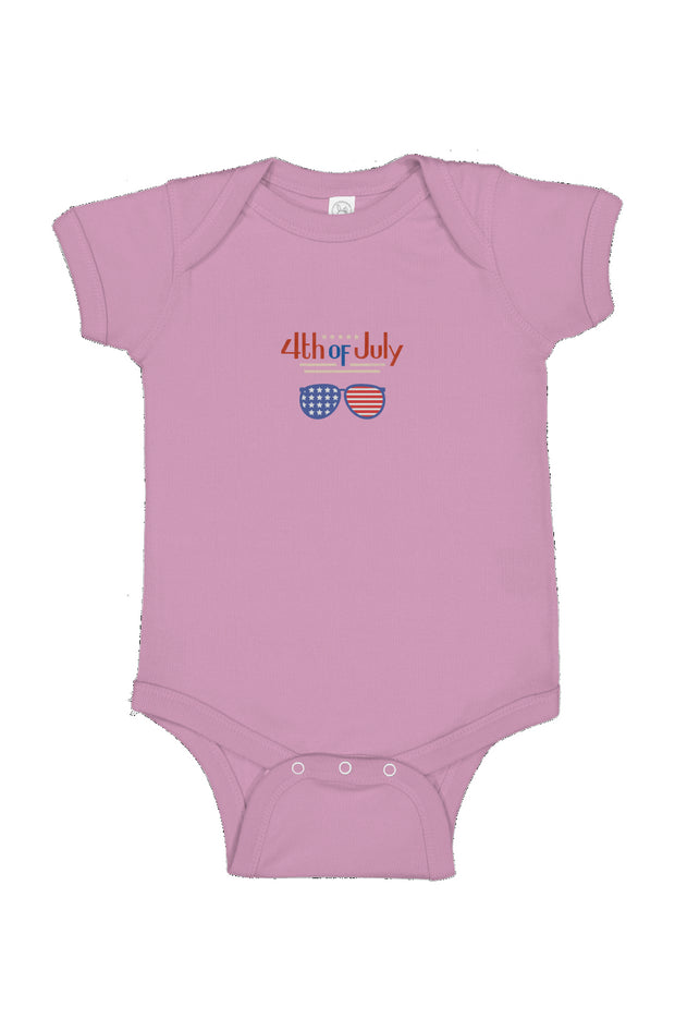 Red, White, And Blue - 4th of July - Sunnies - Infant Fine Jersey Bodysuit