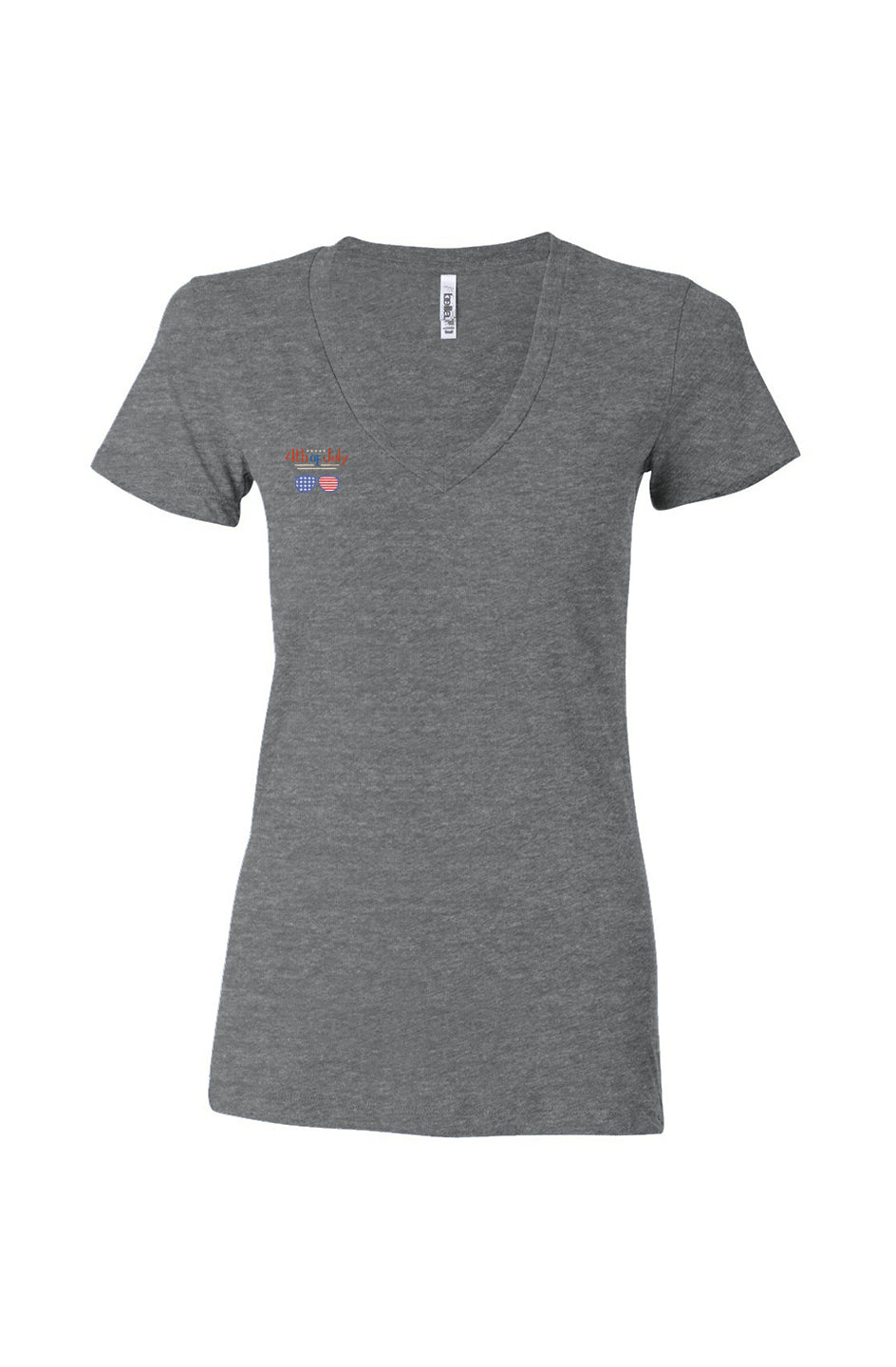 Red, White, And Blue - 4th of July - Sunnies - Women’s Triblend Deep V-Neck Tee