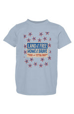 Red, White, And Blue - 4th of July - Star Party - Toddler Fine Jersey Tee