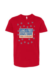 Red, White, And Blue - 4th of July - Star Party - Youth Jersey Tee