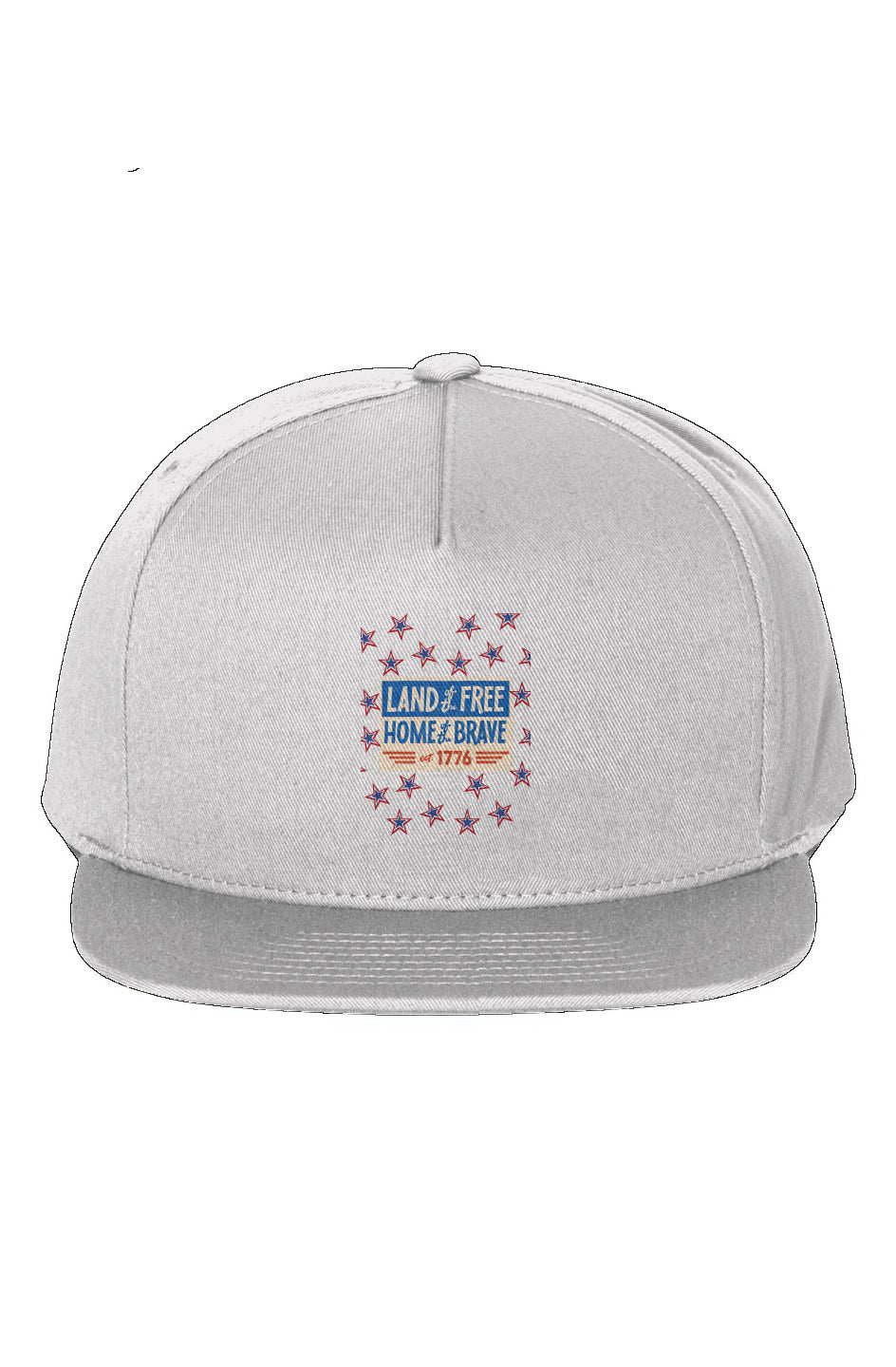  Red, White, And Blue - 4th of July - Star Party - 5-Panel Cotton Twill Snapback Cap