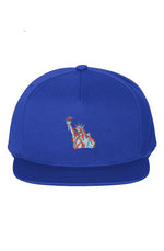 Red, White, And Blue - 4th of July - Lady Liberty 5 -Panel Cotton Twill Snapback Cap